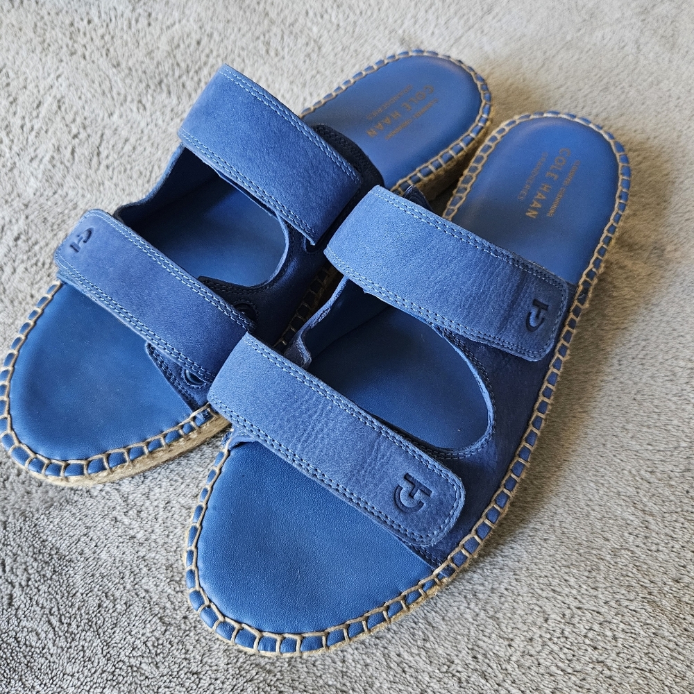 Cole Haan Cloudfeel Espadrille Slide Sandals Size 10